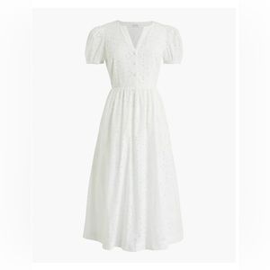 JCrew Eyelet Dress - white
